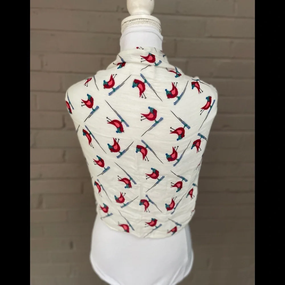 Talbots  Bird Print Scarf